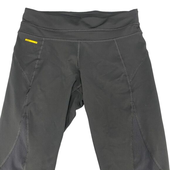 Lolë Capri Leggings Womens Small Black Nylon Stretch Elastic Waist Straight Leg - Picture 8 of 16